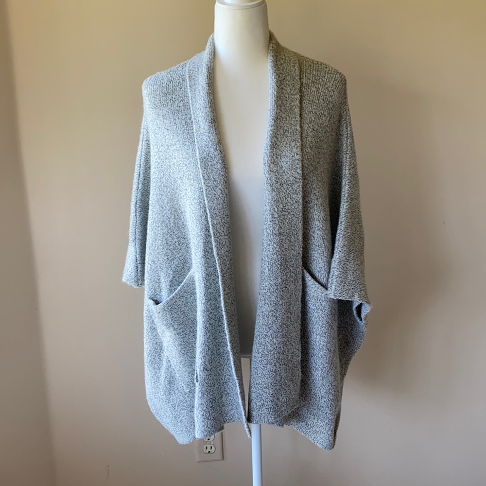 LOFT Open Front Cardigan Shawl Sweater